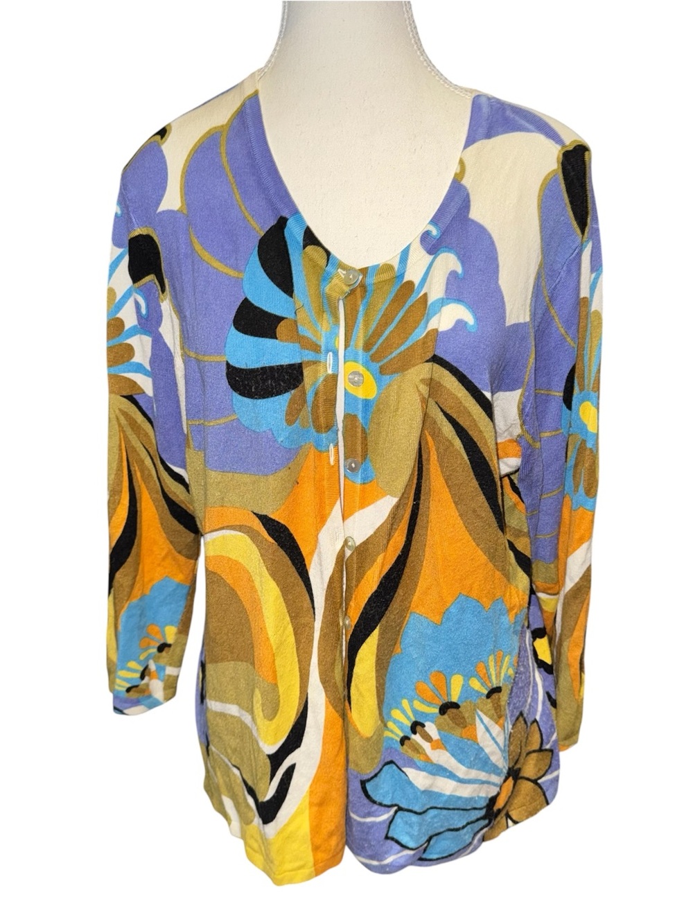 Bold Floral abstract cardigan